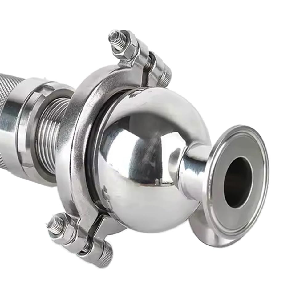 Valvola Di Sicurezza Sanitaria Tri Clamp Da 1" 1-1/4" 1-1/2" 2", SS304/316L, Regolabile 2-9 Bar, EPDM 0-110 ℃, Lucidata A Specchio, Sanitaria For Alimenti E Farmaci (1 Pezzo)(SS316L,1")