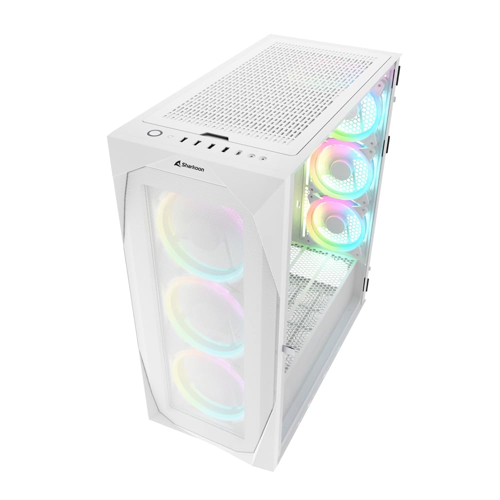Sharkoon REV300 - Tower - PC - Schwarz - ATX - EATX - micro ATX - Mini-ITX - Geh?rtetes Glas - Taschenl?fter (4044951039593)