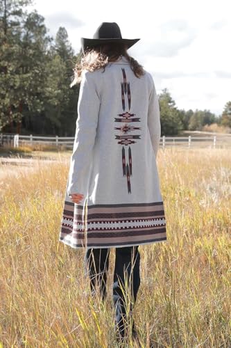 Cruel Girl Women's Gray Knit Southwest Sweater Duster - CWK74080032