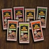 Lumber Jack BBQ Pellet 7 Varieties Pack - 1 Pound Bags - 100 Percent (Apple, Cherry, Pecan, Hickory, Maple-Hickory-Cherry, Mesquite and Maple) (7 BBQ Pallet)