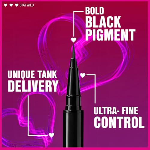 wet n wild Mega Last Breakup Proof Liquid Eyeliner - Ultra-Fine Brush, Waterproof, Long-Lasting - Cruelty-Free & Vegan - Ultra Black - Image 4