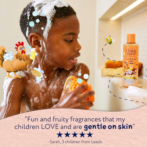 Childs Farm Kids Hair & Body Wash, Peach & Apricot, 250 ml (Pack of 1) - Image 3