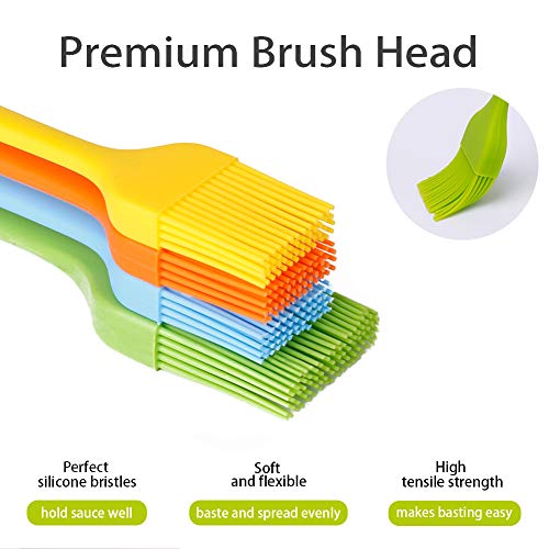 Silicone Basting Pastry Brush Spread Oil Butter Sauce Marinades for BBQ Grill Baking Kitchen Cooking, Baste Pastries Cakes Meat Sausages Desserts, Food Grade, Dishwasher safe