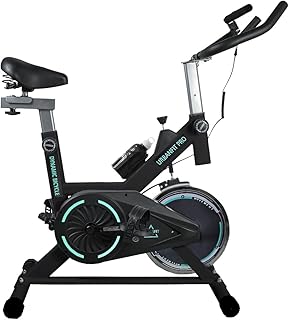 UrbanFit Pro - Bicicleta para Spinning Estática - Disco de 7 kg - Monitor Eletrônico, 6 Funções - Bicicleta Fixa, Ajustável - Cardio em Casa - Cor Preta - Produto 6 mais recomendado com 4.2 estrelas
