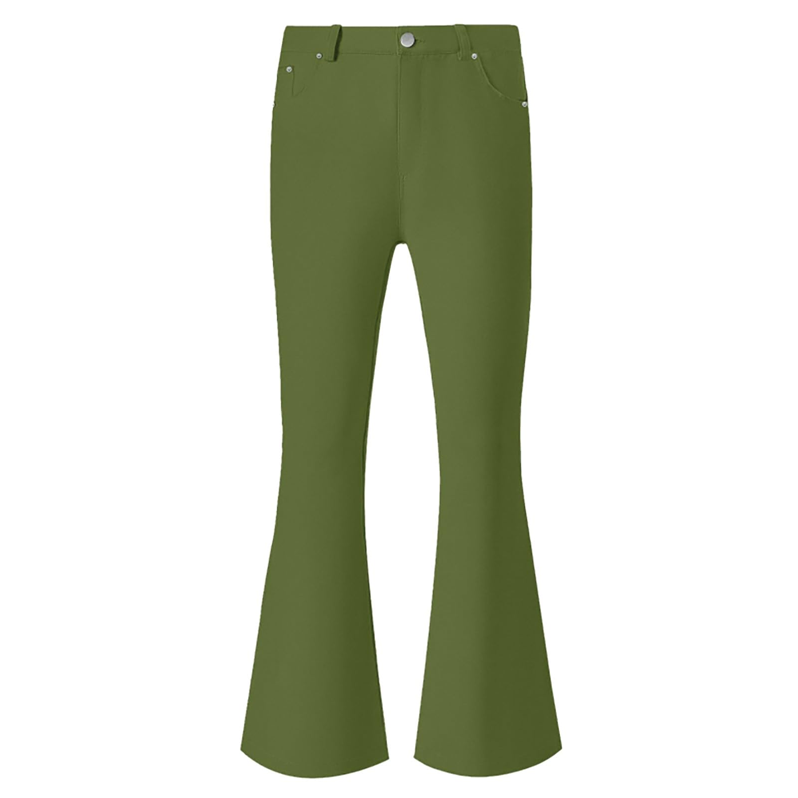 Generisch Herrenhose mit Glockenhose, ausgestellte Hose, lockere Passform, Trendige Hose mit weitem Bein, Vintage, leichte Polyesterhose, Streetwear-Hose, für drinnen und draußen, leger, formell