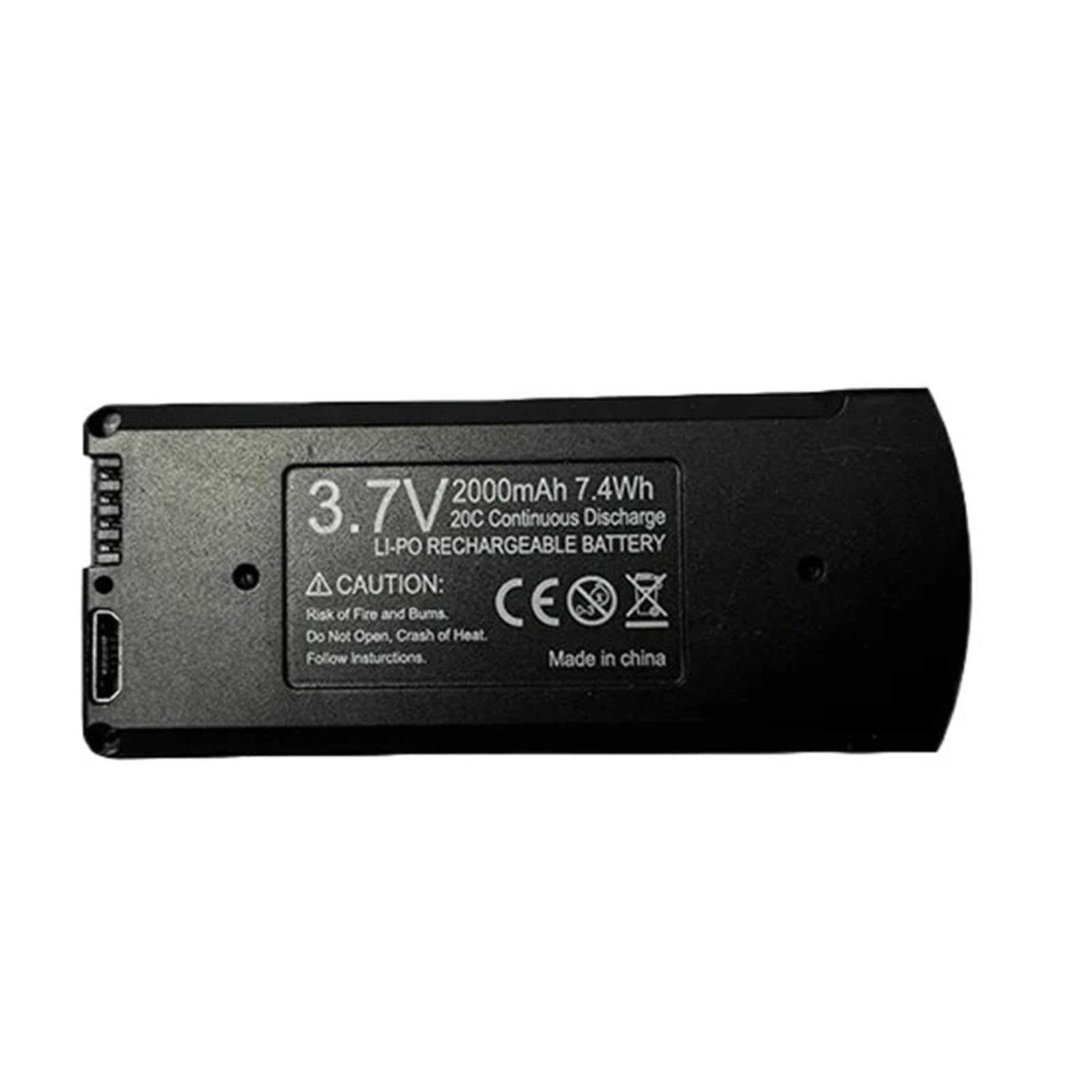 ZebRaz V168 GPS Battery 7.4V 3000mAh, Compatible For V168Pro Max Drone，NO GPS 3.7V 2000mAh Battery, Compatible For V168Pro RC Quadcopter Accessories Part(V168 NOGPS 3.7V 2000mAh 4pcs)