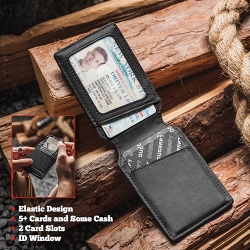 DUGRAFT MagSafe Wallet, Magnetic Phone Wallet for iPhone 12/13/14/15 Series, Card Holder for Phone Case, Leather Phone Card Wallet with Adjustable Stand, ID Window, RFID Blocking MagSafe Accessories4