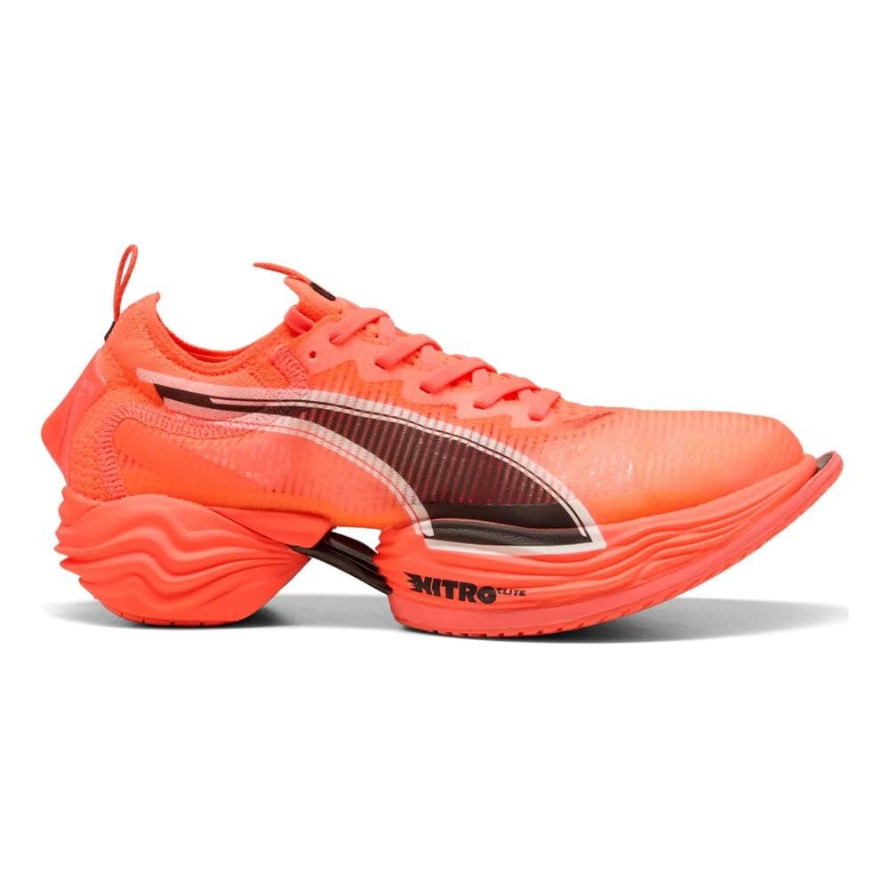 Puma Herren Fast-R Nitro Elite 2 Laufschuhe Wettkampfschuh Glowing Red-Puma Black - Rot 44