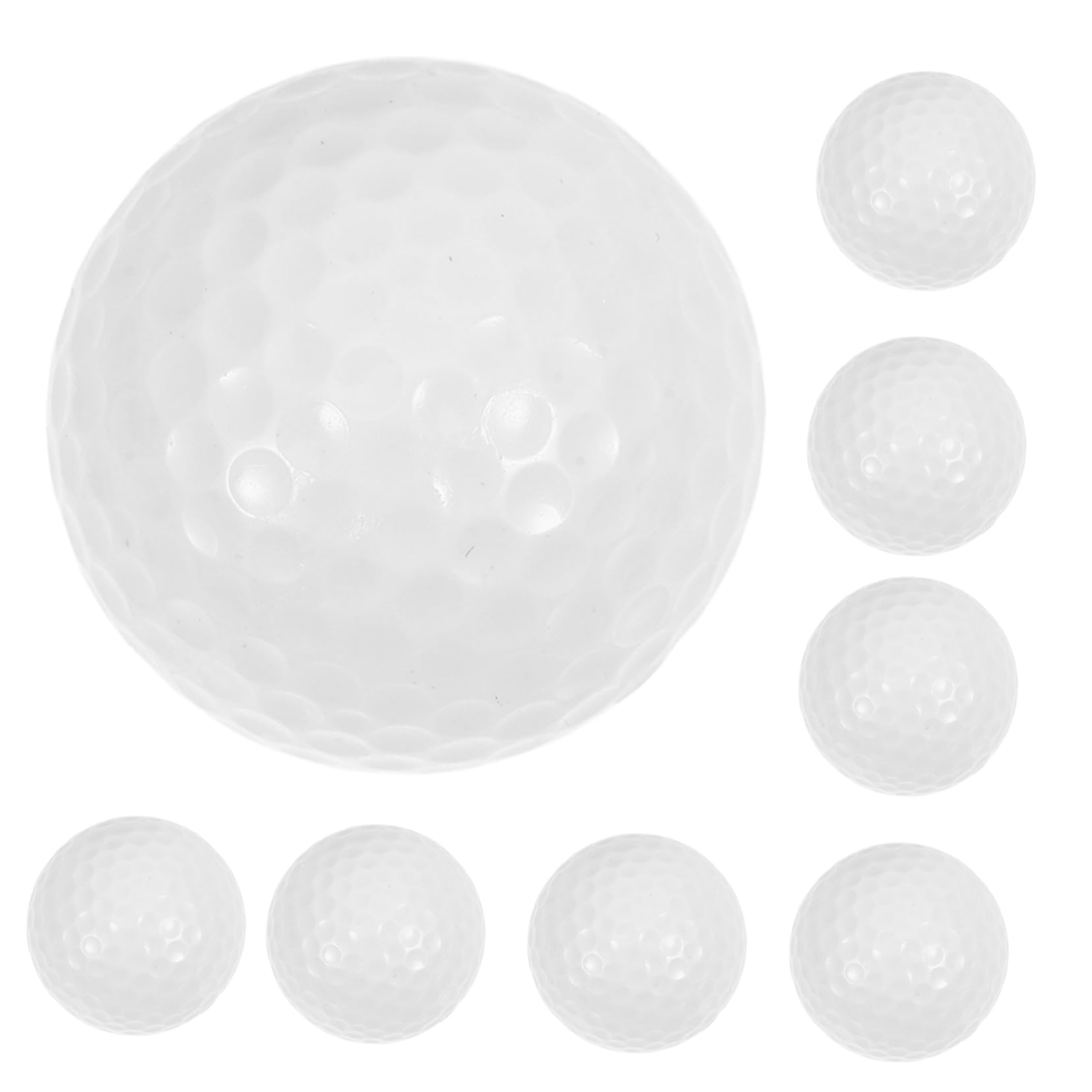 TOYANDONA 10 Piezas Balones de Práctica de Golf de Doble Balones de Entrenamiento Deportivas para Putting Interior Auxiliares para Practicar Golf Casa