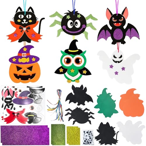 GOUYENG Lavoretti Creativi per Bambini,12 Pezzi Decorazioni Autunnali,Kit di Animali Autunnali,Animali Fai da te per Bambini,Autunno Creativo DIY,per Carnevale,Carnevali e Feste a Tema,Halloween