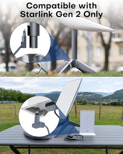 Câble Starlink 10 m pour Starlink génération 2 cordon de remplacement gris - 2