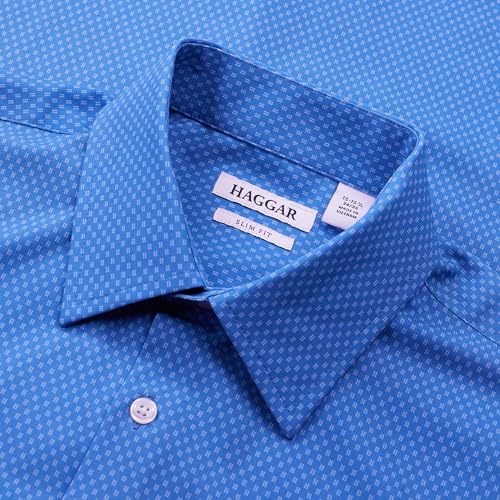 Haggar Men's Smart Wash Slim Fit 360 Stretch Dress Shirt4
