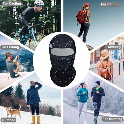 Balaclava Constellations para hombre y mujer, máscara facial con protección solar, transpirable, cubre toda la cabeza para senderismo, ciclismo, correr y conducir miniatura 6