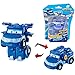 Leo - Super Ali Playset Giocattolo del Ragazzo L5CM Mini Robot Creativi Trasformante Bambola, Super Wings Deformazione Robot Set Bambino Decorazione della Stanza Regalo di Festa