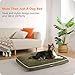 HMTOPE Orthopädisches Hundebett, Hundematte im Doppelstock-Design, Waschbar Hundekissen, Abnehmbar Hundekorb, 90 cm für Kleine bis Mittelgroße Hunde, Olivgrün