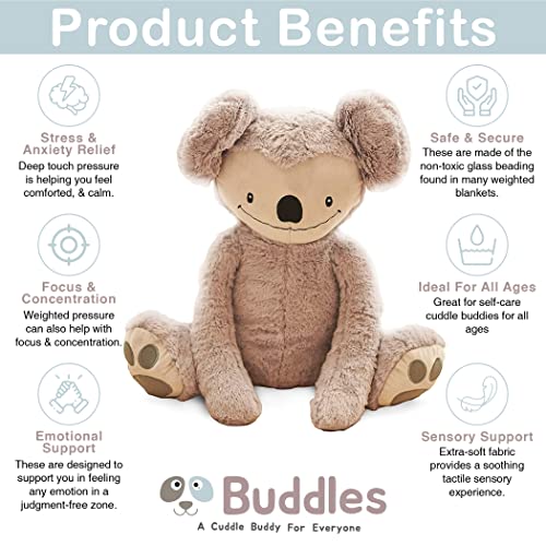 Buddles 4Lbs Weighted Stuffed Animals For All Ages, Dakota The Koala - Sensory, Weighted Plush That Hug You Back And Promote Calm #TOP1