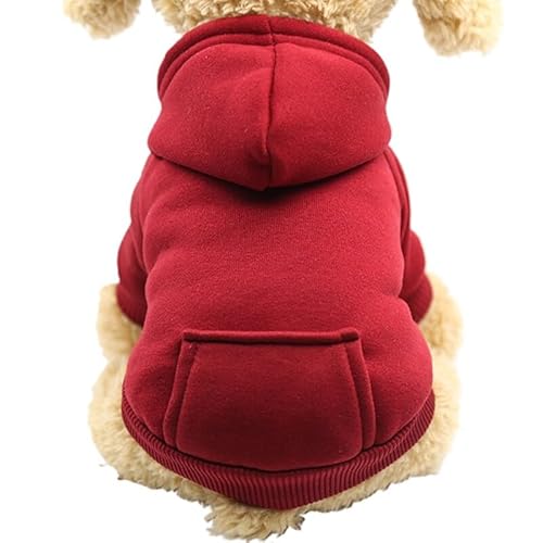 Roupas quentes para cães de férias inverno sólido respirável suéter bolso gato estilo animal de esti