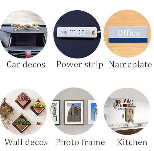 Image of Heavy Duty Double Sided Tape, High Temperature Resistant Adhesive Foam Tape for Indoor /Outdoor, Car Trim, Moto, LED Strips, Metal, Home and Office Decor, Made of 3M VHB Tape (3 /4in*18ft)