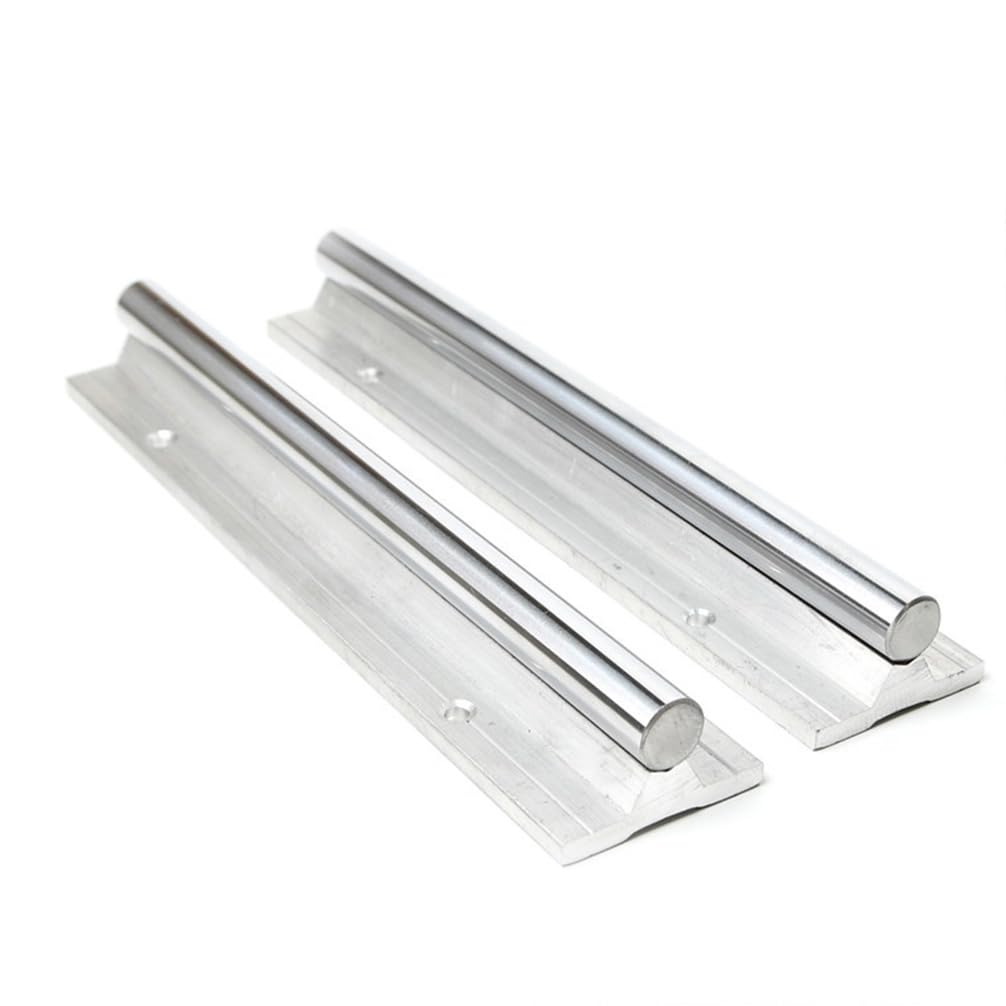 Guida lineare SBR16 da 500 mm, diametro 16 mm, albero di movimento lineare con supporto in alluminio, guida ad alta precisione e robusta per fresatura CNC, stampanti 3D e sistemi di automazione