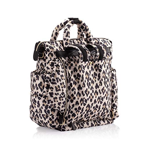 Itzy Ritzy Dream Convertible Diaper Bag; Lightweight Diaper Bag Converts From A Backpack To A Crossbody Or Tote; Features 14 Pockets, Stroller Clips, Changing Pad & Luggage Attachment, Leopard #TOP7