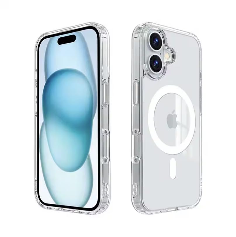 Hanztrade iPhone 16 Case Cover 6.1 inch, Compatible with Magsafe, Military-Grade Protection, Anti Scratch Clear Case, Camera and Screen Guard.
