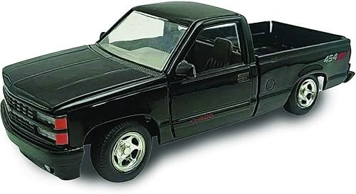 Motormax 1992 Chevy 454SS Pickup Truck 1/24 Escala Diecast Modelo Coche Negro