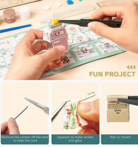 Rolife Miniatur Haus DIY Puppenhaus Kit HolzHaus Modell Maßstab 1:24 für Mädchen und Jungen Kinder 14+ Jahre Alt… – Bild 3