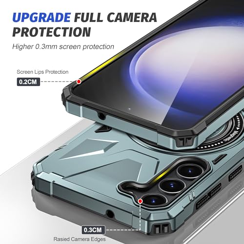 Coque Samsung S23 protection double couche avec béquille de charge