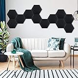 3D Acoustic Panels, 12 Pack Acoustic Panels Soundproof Padding High Density Decorative Sound Dampening Panels for Home and Offices 14'x12'x0.4'