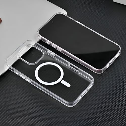 Image of Back Cover Case for iPhone 16 Pro Max Offers Mag-Safe Compatibility | Crystal-Clear Design | Camera Protection | Durable PC & TPU Construction