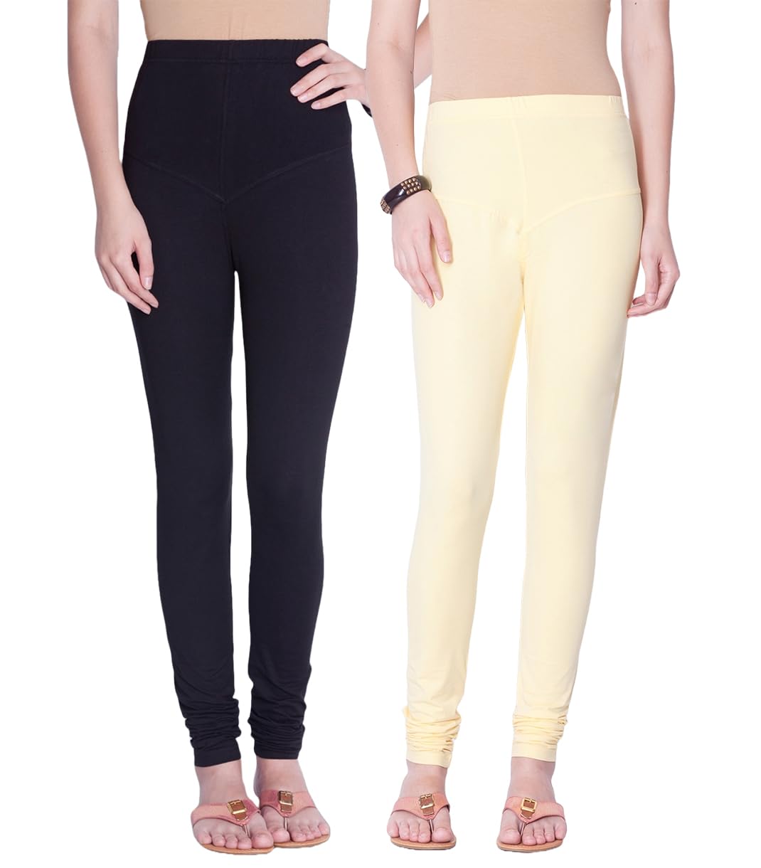 dollar Missy Women's Cotton Four Way Stretchable Churidar Leggings-picture-37
