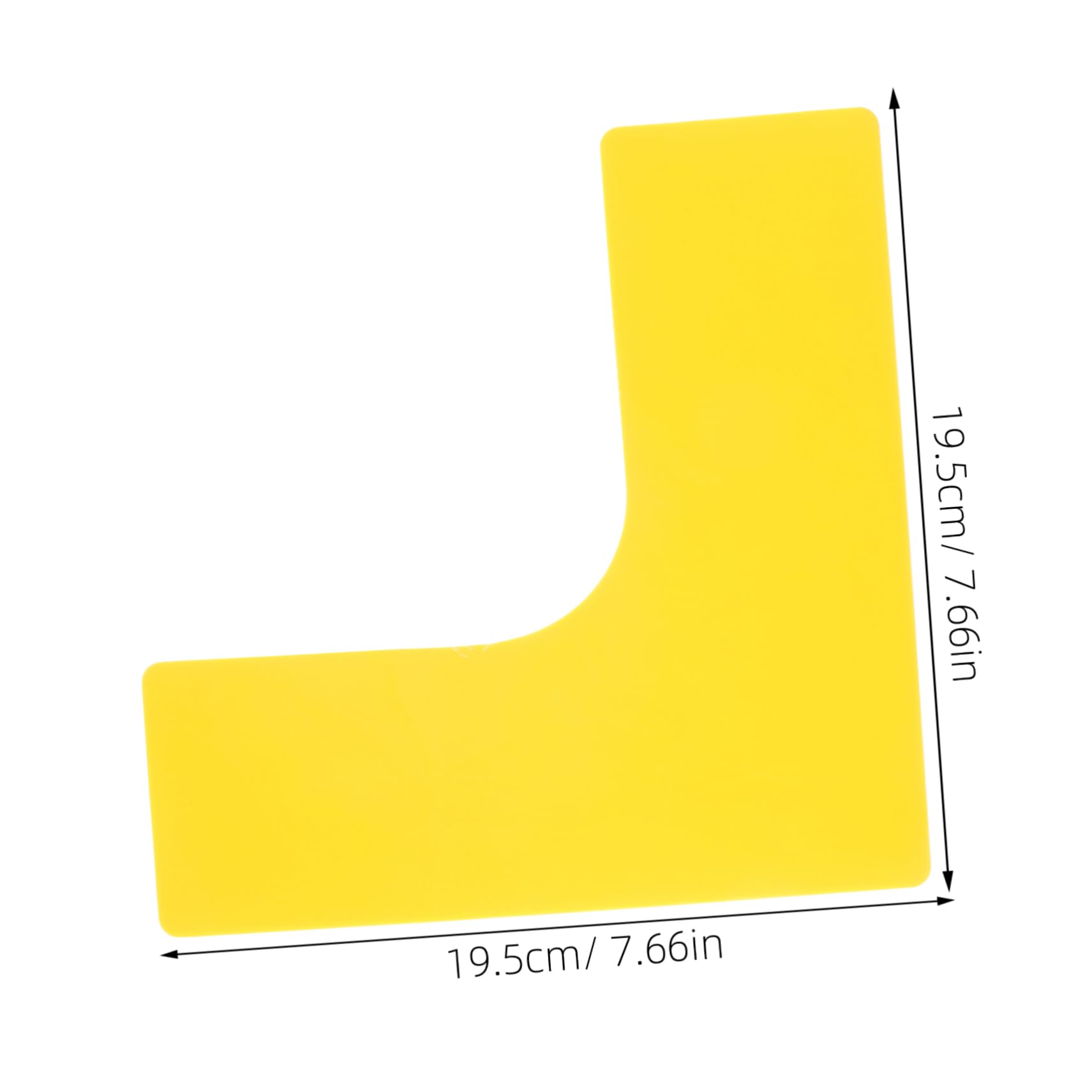 Abaodam Sports Court Carpet Markers 4pcs Basketball Court Logo Mat Right Angle Design Tennis Soccer Training Tools