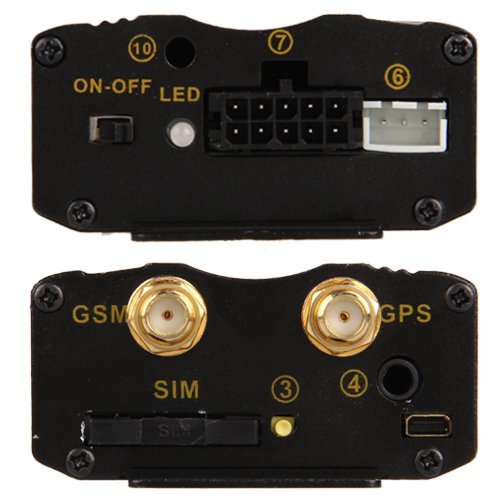 Tracker GSM GPRS GPS Localizzatore Satellitare Antifurto Monitoraggio posizionamento Allarme di Emergenza in Tempo Reale per Auto Veicolo