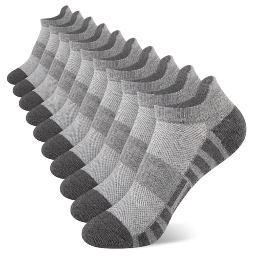 Comfoex Boys Socks Low Cut Cotton Breathable Ankle Scoks Sport For Kids 4-7 7-10 Years Old Short Athletic 10 Pairs