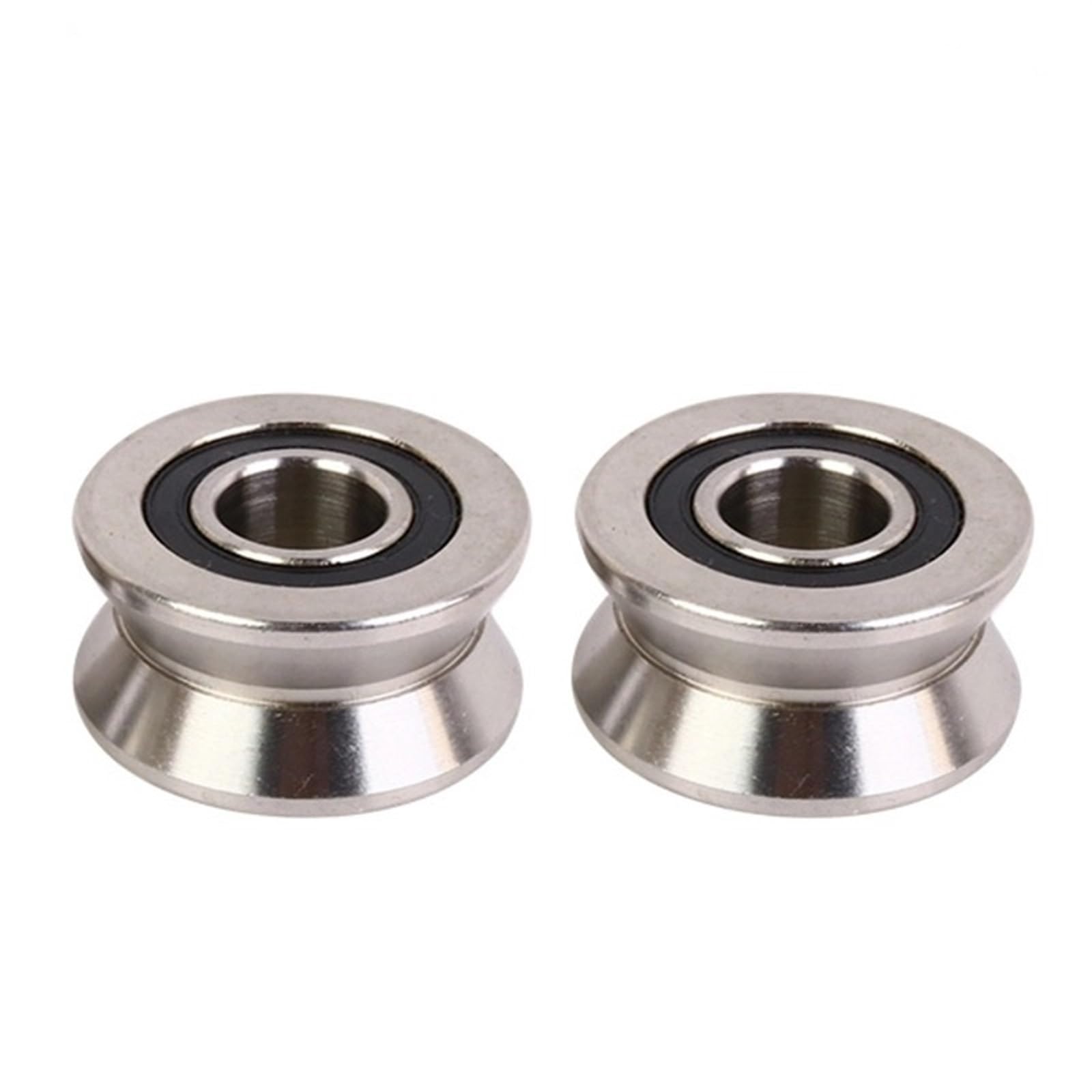 10 ruedas enderezadoras mixtas con rodamiento de ranura V6000, x 26 8 mm, polea tipo en V(U6000-4-0.8)