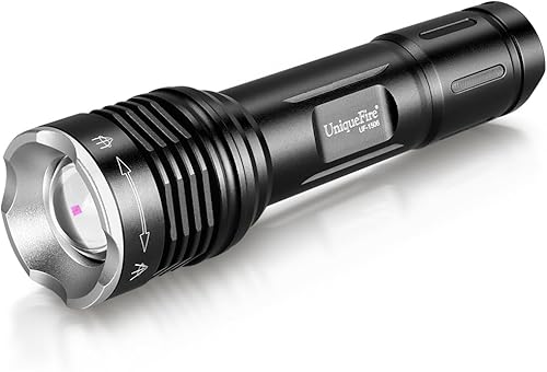 UniqueFire Mini 850 nm IR iluminador linterna luces para visión nocturna, linterna infrarroja pequeña zoomable luz antorcha, 3 modos de memoria