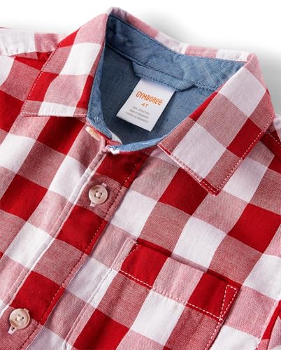 Image of Gymboree,Matching Family Short Sleeve Button Up Shirt