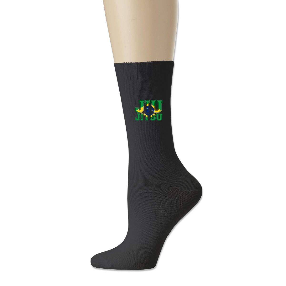 Brazilian Jiu Jitsu Unisex Cotton Crew Socks Casual Stocking
