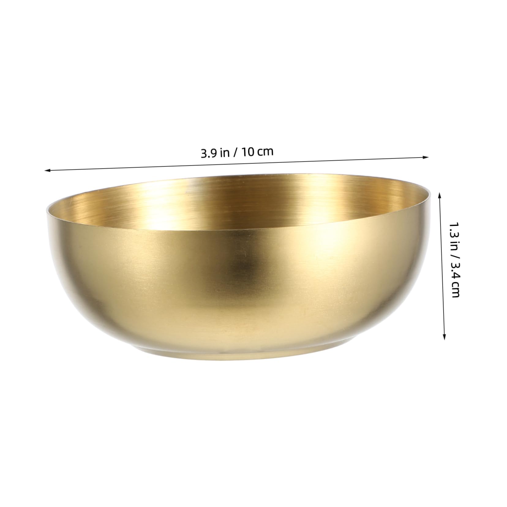 Cabilock Stainless Steel Rice Holder Bowl Single Layer Soup Bowl Korean Style Food Container for Kitchen Use Elegant Design Easy to Clean and Convenient for Serving Meals