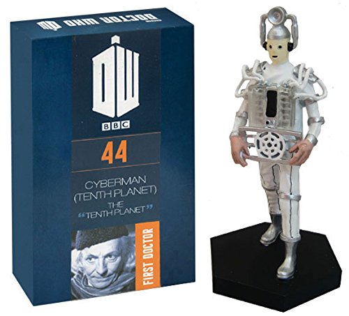 Eaglemoss Doctor Who Figurine Mondas Tenth Planet Cyberman Hand Painted 1:21 Scale Collector Boxed Model Figure #44