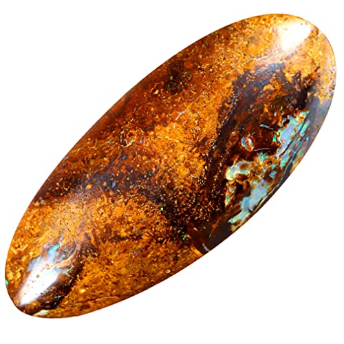 Multicolore opale de Koroit 8.55 ct, forme fantaisie 24 x 10 mm pour création unique