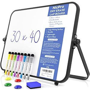Nicpro Trockenlöschung Whiteboard A3 mit Ständer