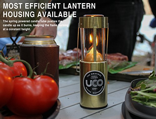 UCO Original Collapsible Candle Lantern, Polished Brass - Thumbnail 3
