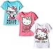 Hello Kitty Girls' Little Girls' 3 Pack T-Shirt Shirt, Multi Color Free Spirit, 6X