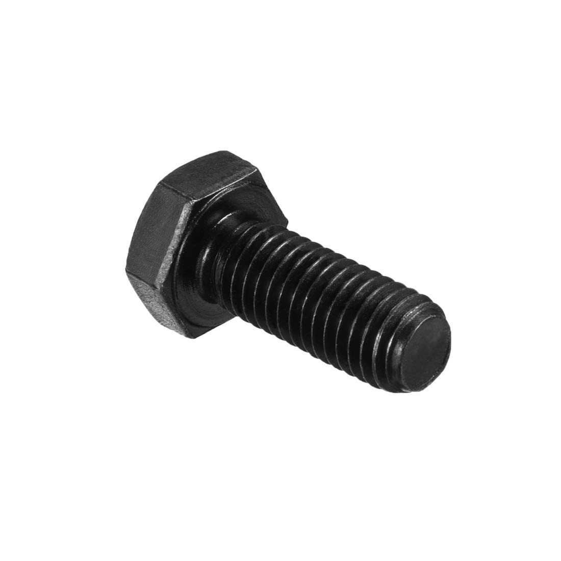 uxcell M10 x 45 mm Boulons à tête hexagonale Main gauche Fermeture en acier carbone noir M10*25-20pcs