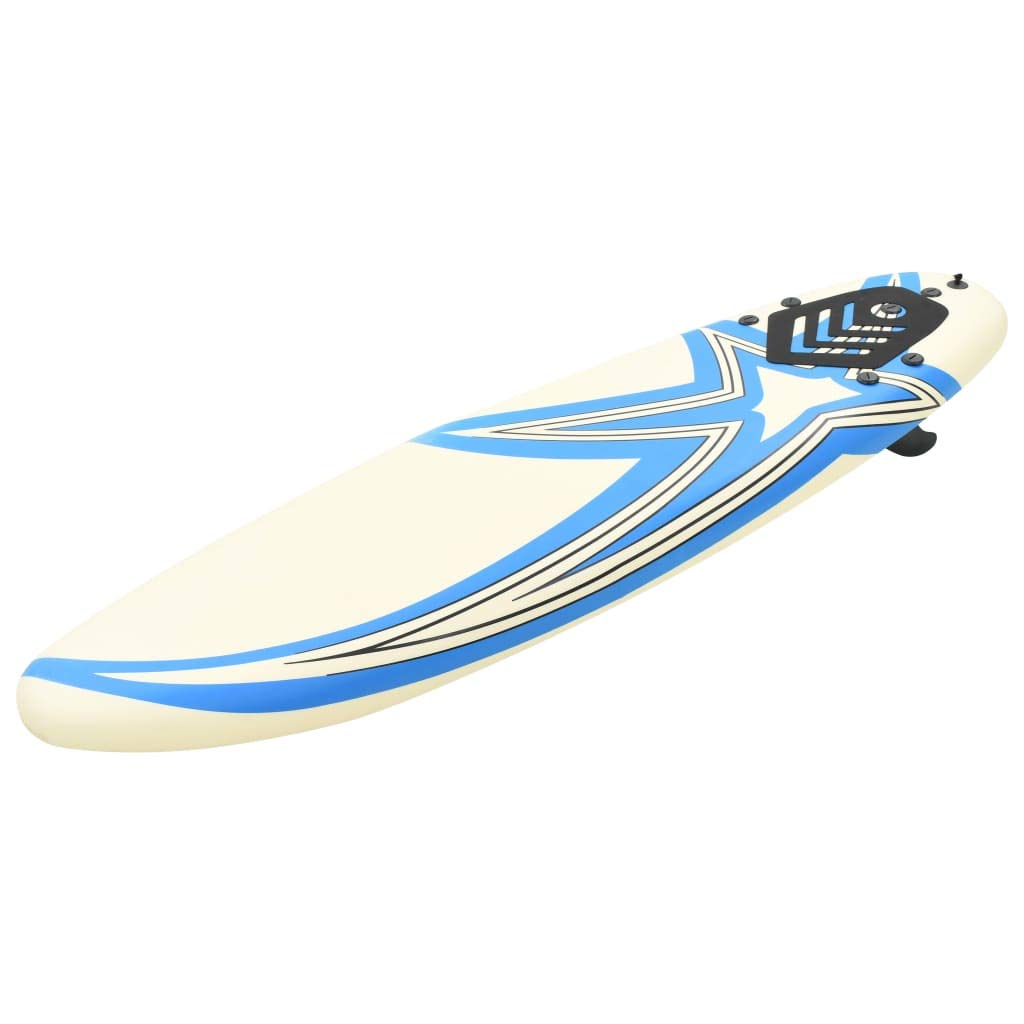 Festnight Tabla de Surf para los Adultos y Niños, con 1 Correa y 3 Aletas Extraíbles de Plástico Diseño de Estrella 170 x 46,8 x 8 cm