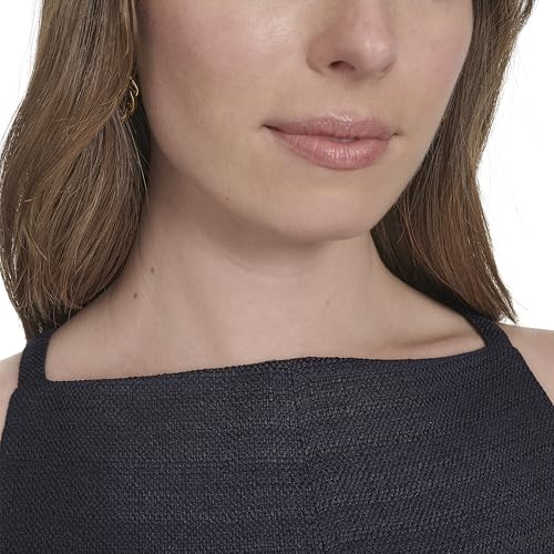 Image of Tommy Hilfiger Women's Sleeveless Square High Neck Shift Mini Dress