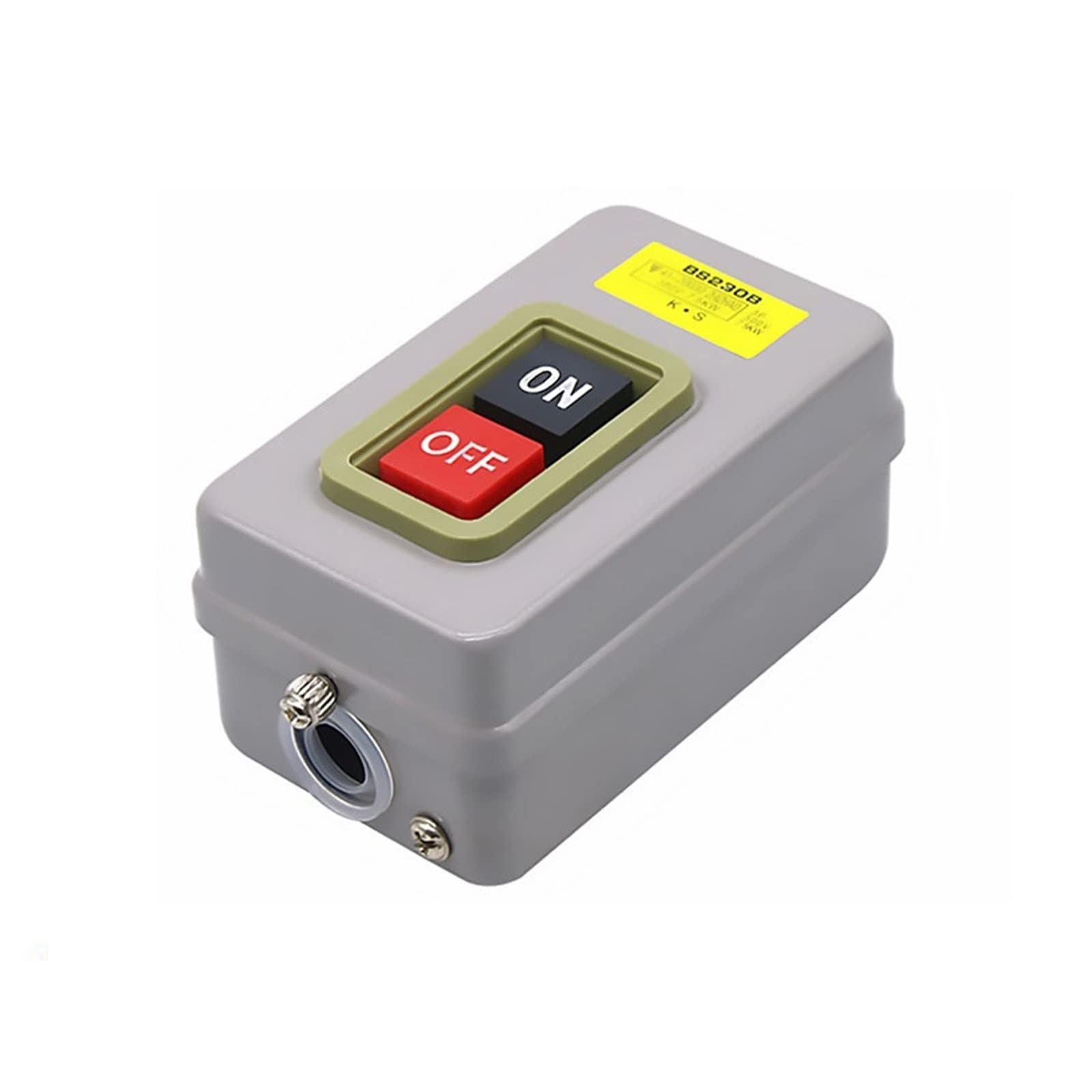 Bouton de commande de puissance BS230B interrupteur triphasé 7.5KW à pression pour moteur