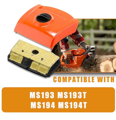 Image of MS194 Air Filter Cover with Air Filter For Stihl MS193 MS193T MS193TC MS194 MS194T Chainsaws - Replacement 1137-140-1902 11371401902