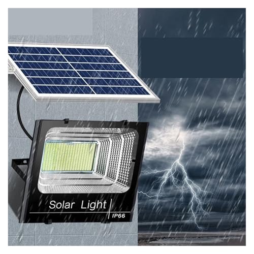 Luz solar LED potente de 200W con control remoto para iluminar patios de forma impermeable 2